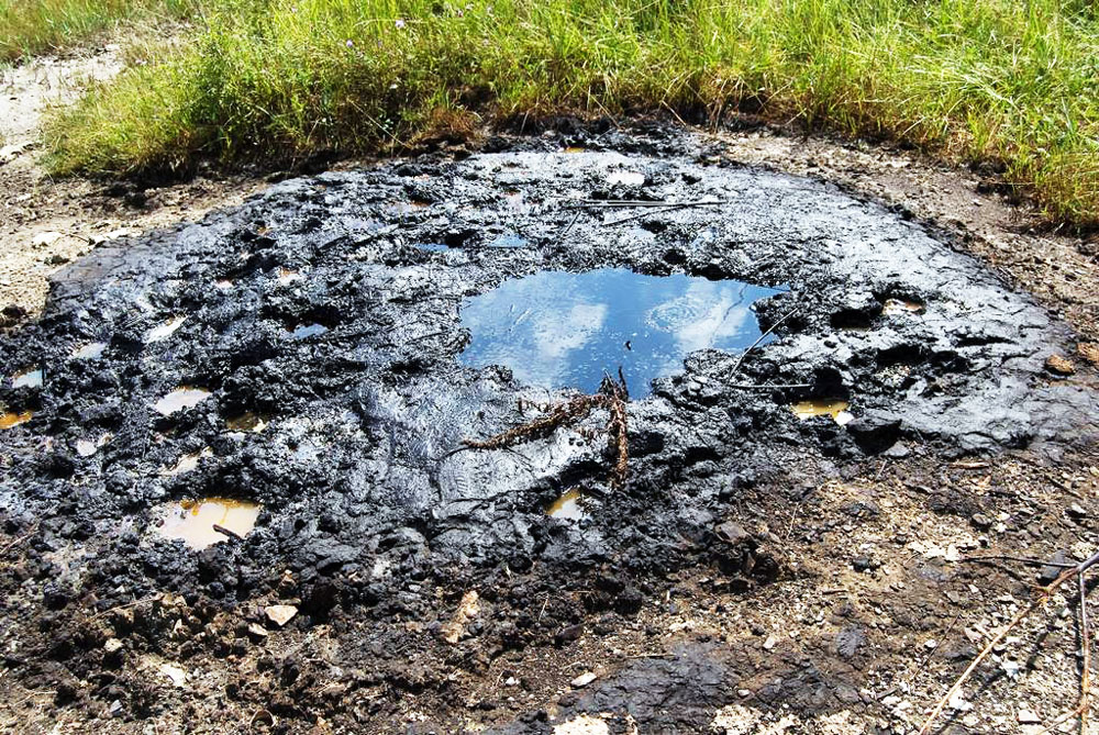 Старунський грязьовий вулкан в Івано-Франківській області